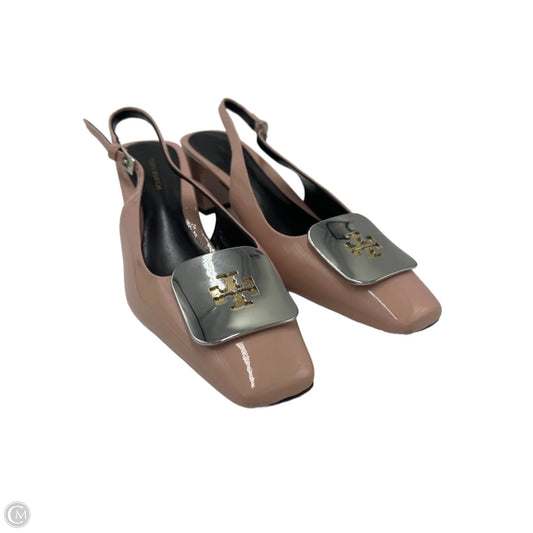 Shoes Designer By Tory Burch In Pink & Silver, Size: 5.5