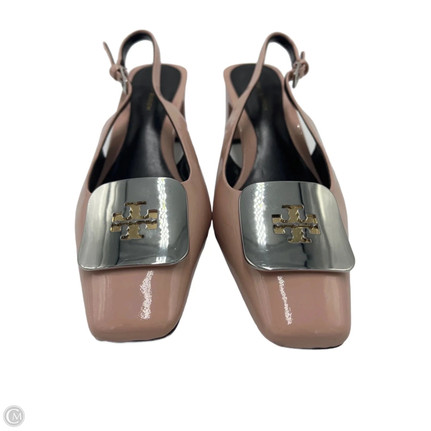 Shoes Designer By Tory Burch In Pink & Silver, Size: 5.5