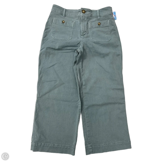 Pants Cropped By Loft In Green, Size: 4p