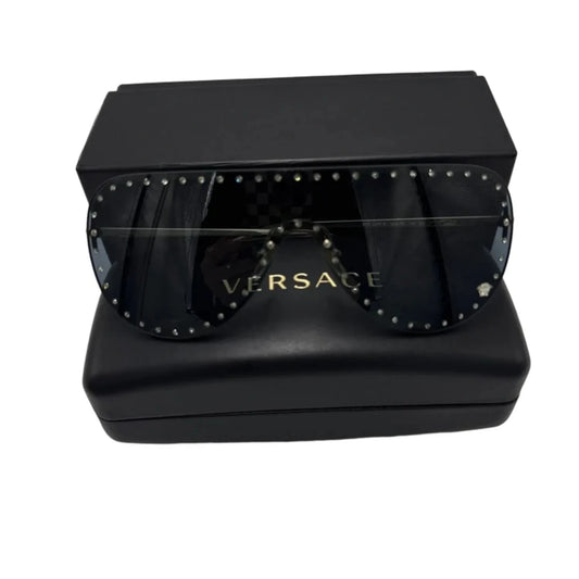 Studded Shield Luxury Sunglasses By Versace