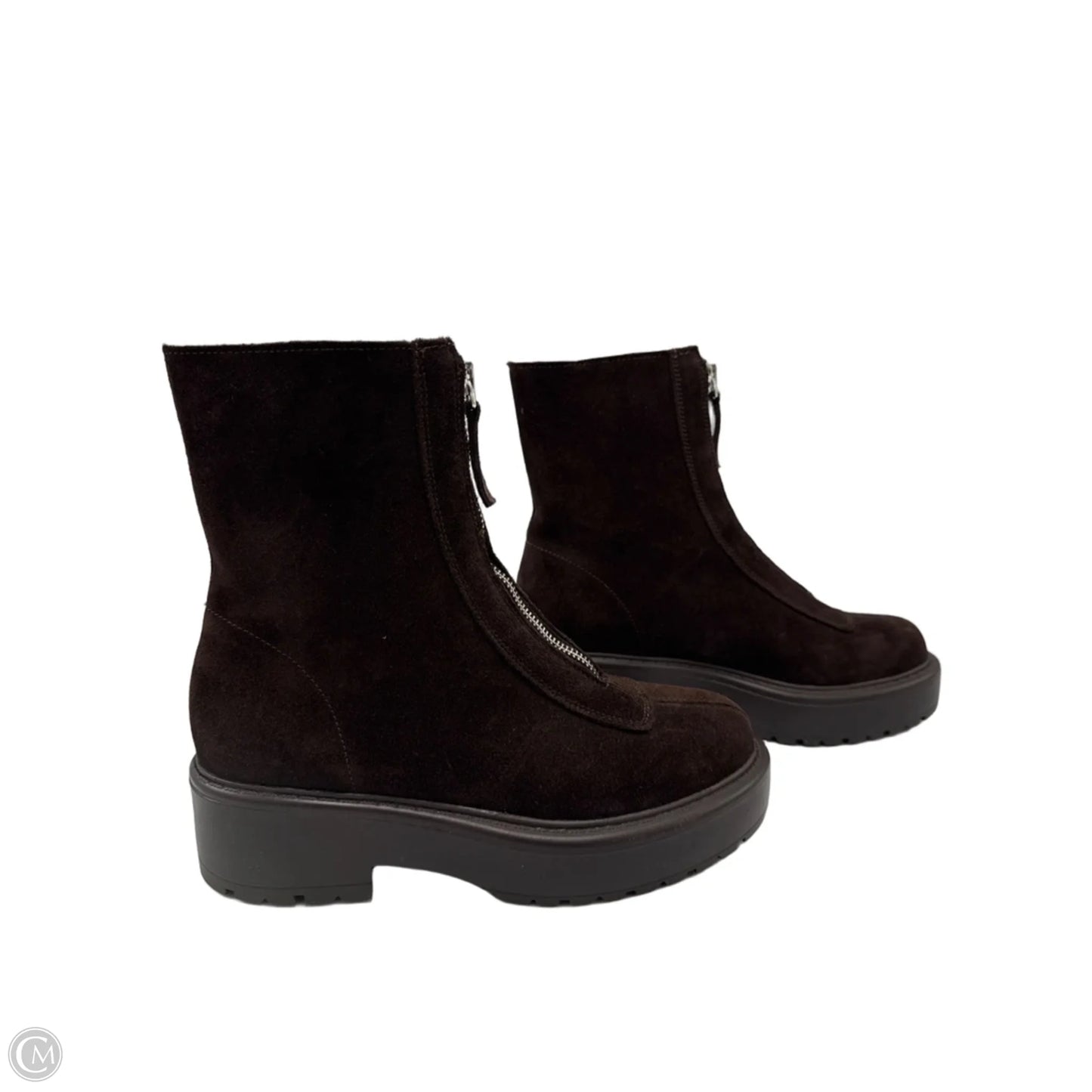 Boots Ankle Flats By Steve Madden In Brown, Size: 6.5