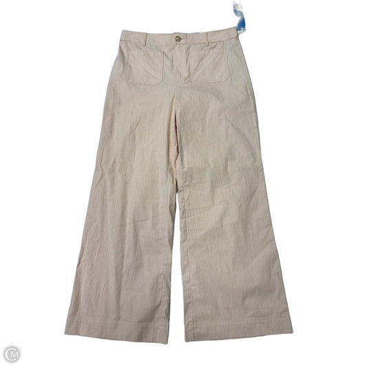 New! Pants Wide Leg By Loft In Orange & White, Size: 12