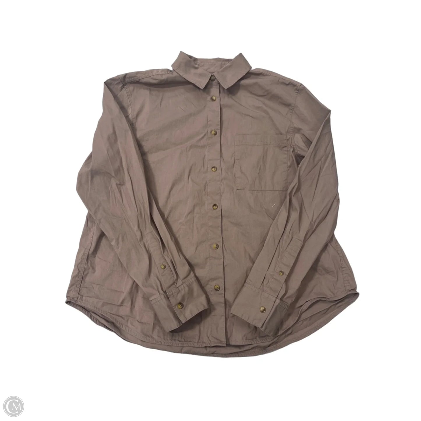 Top Long Sleeve By Lululemon In Brown, Size: M
