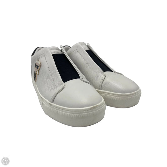Shoes Designer By Karl Lagerfeld In White, Size: 8