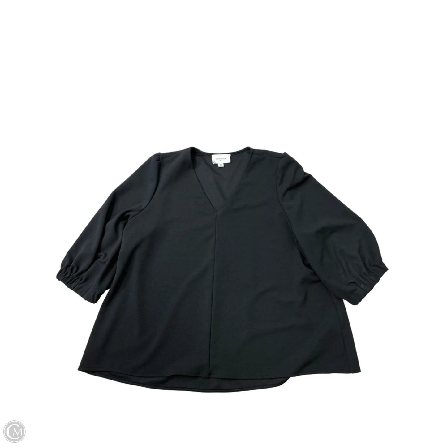 Top Long Sleeve By Pomander Place In Black, Size: Xxl