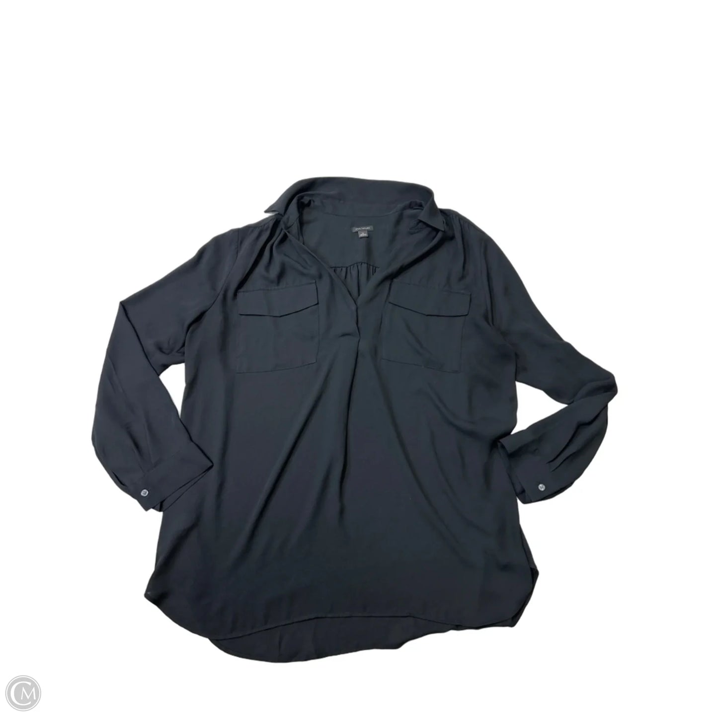 Top Long Sleeve By Ann Taylor In Black, Size: Xl