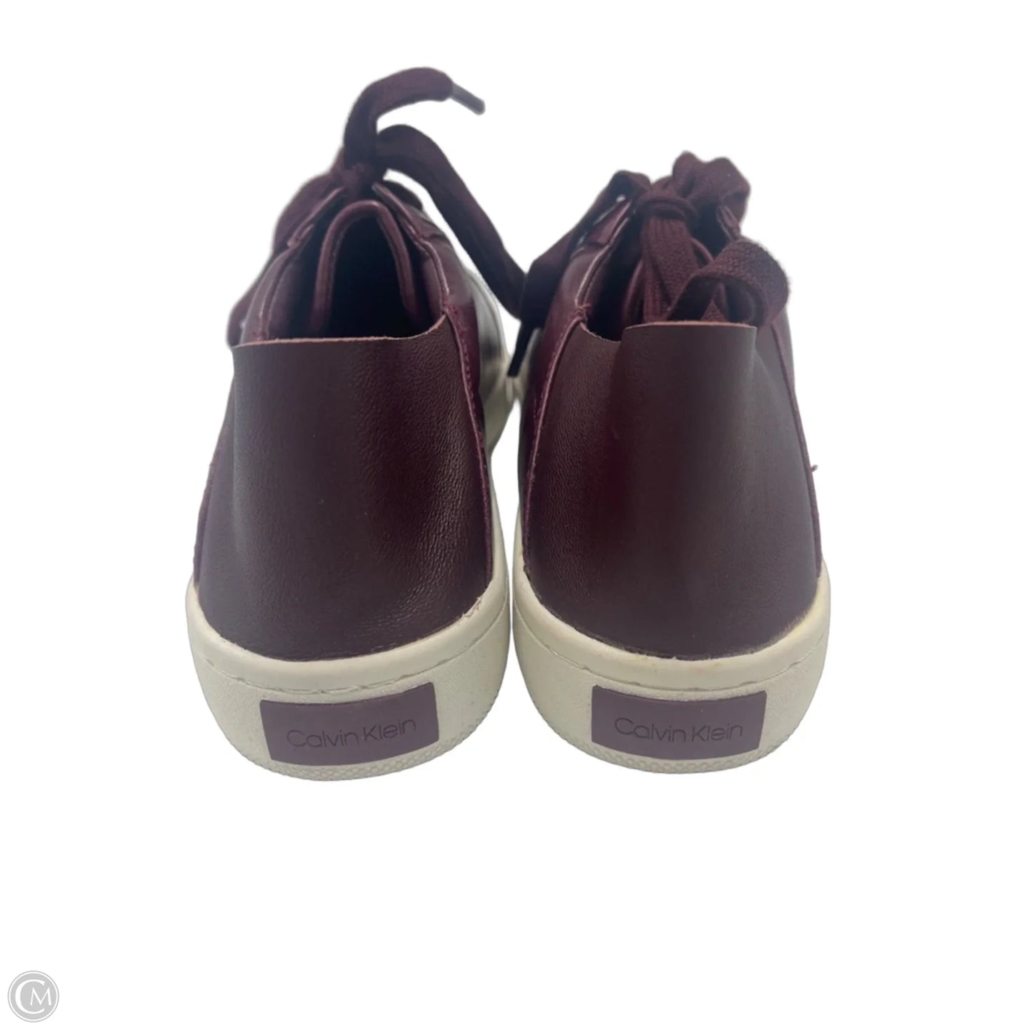 Shoes Flats By Calvin Klein In Maroon, Size: 9