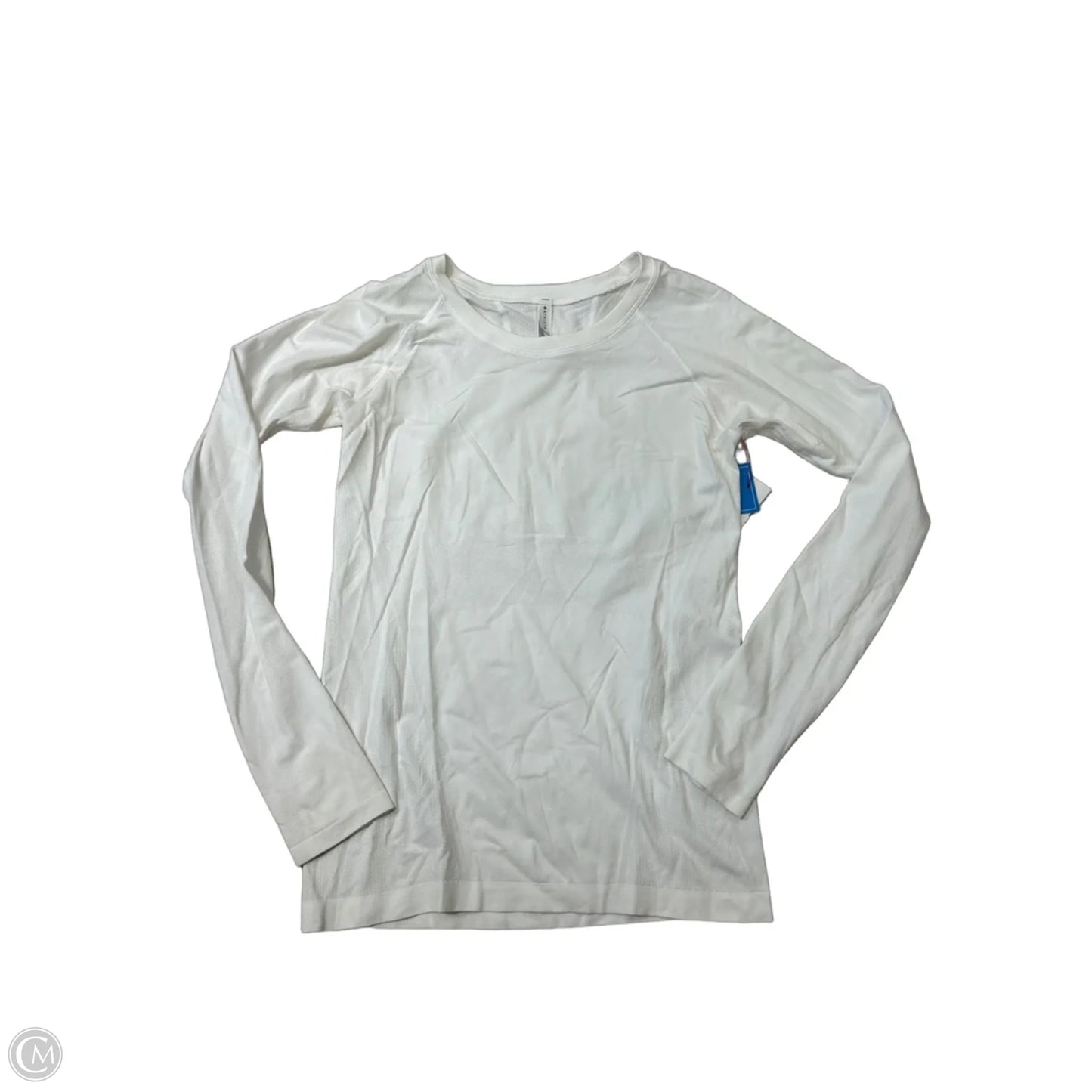 Athletic Top Long Sleeve Crewneck By Athleta In White, Size: M