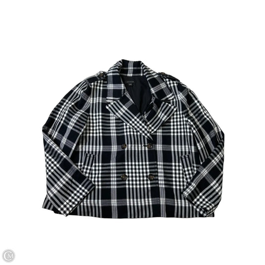 Jacket Other By Ann Taylor In Black & White, Size: L