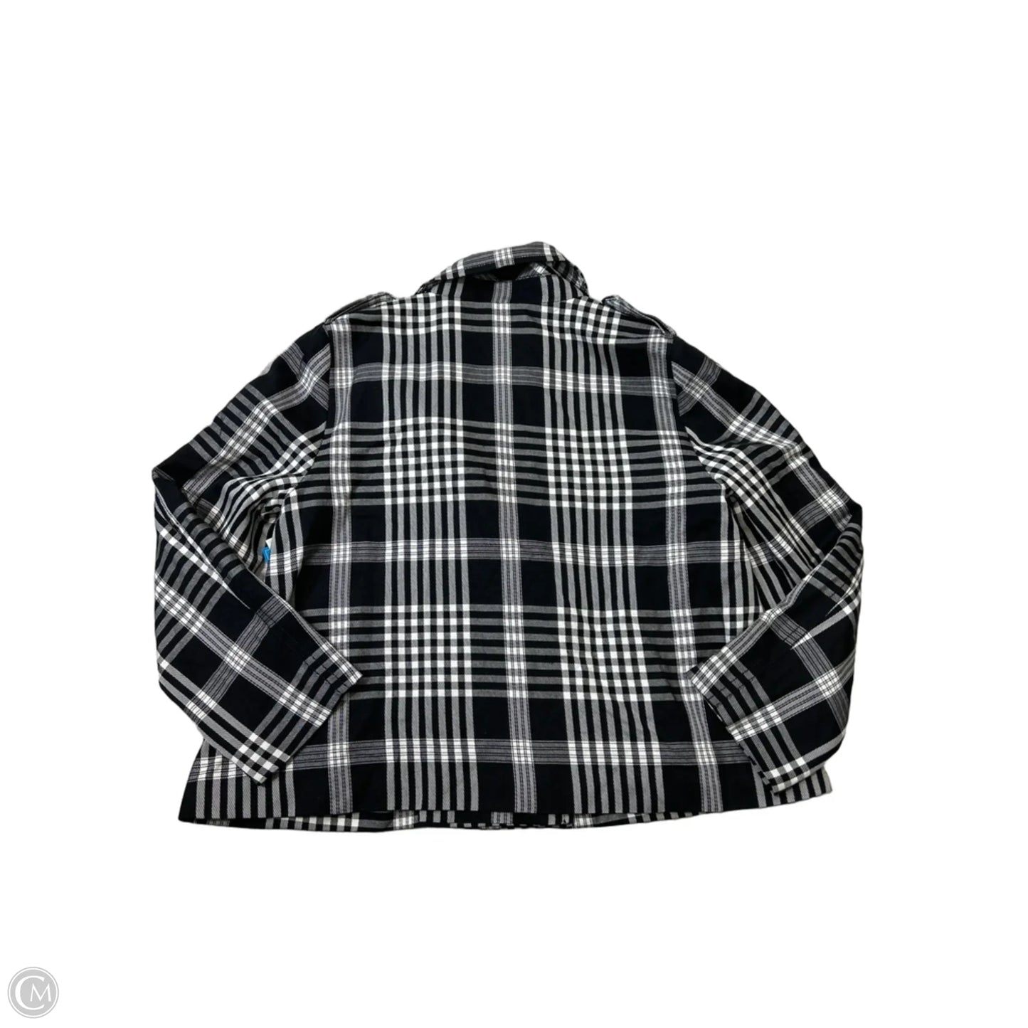 Jacket Other By Ann Taylor In Black & White, Size: L