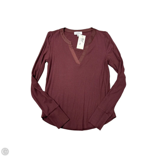 New! Top Long Sleeve By Evereve In Maroon, Size: Xs