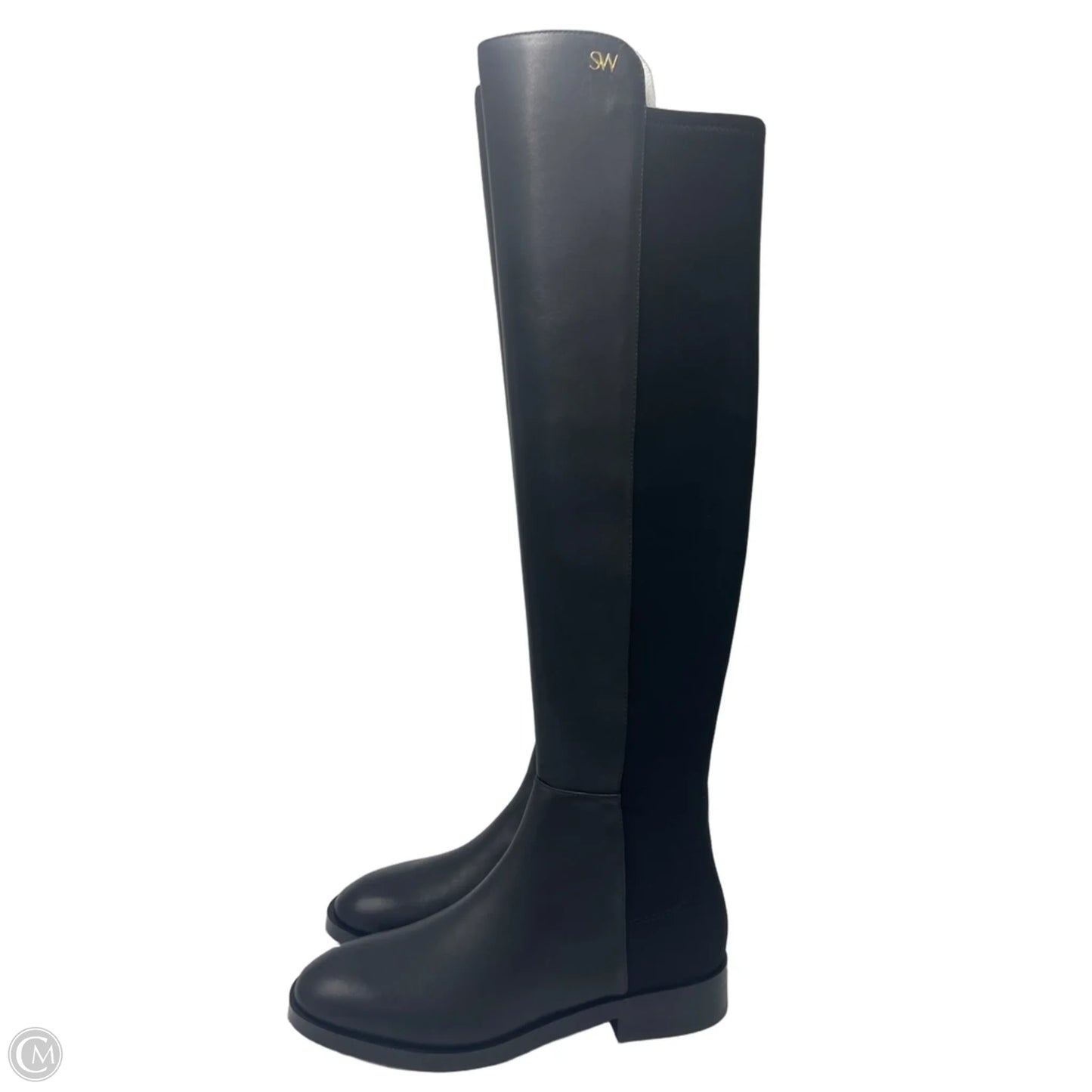 Boots Designer By Stuart Weitzman In Black, Size: 6.5