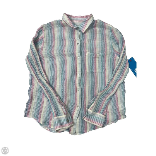 Top Long Sleeve By Rails In Rainbow Print, Size: M