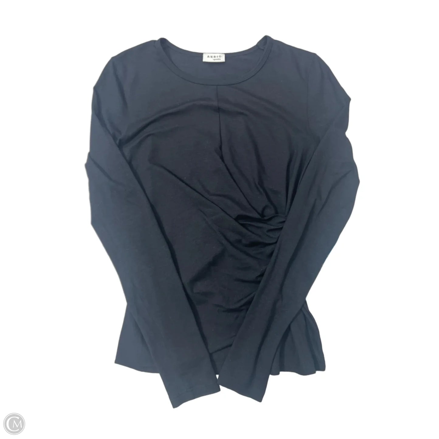 Top Long Sleeve By Akris In Black, Size: S