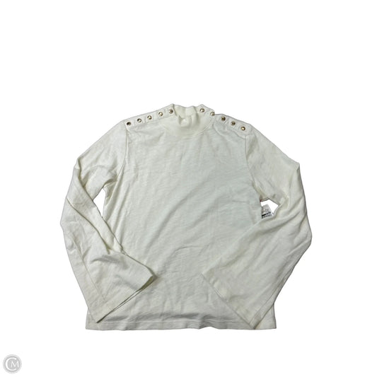 New! Top Long Sleeve By Nation In Cream, Size: S