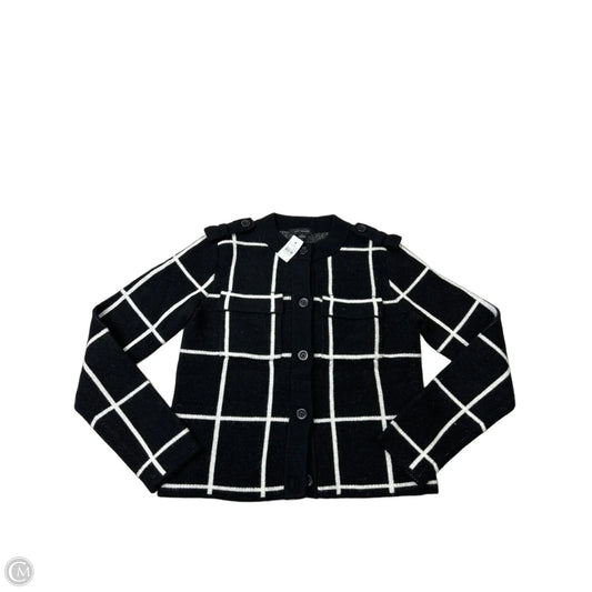 New! Sweater Cardigan By Ann Taylor In Black & White, Size: S