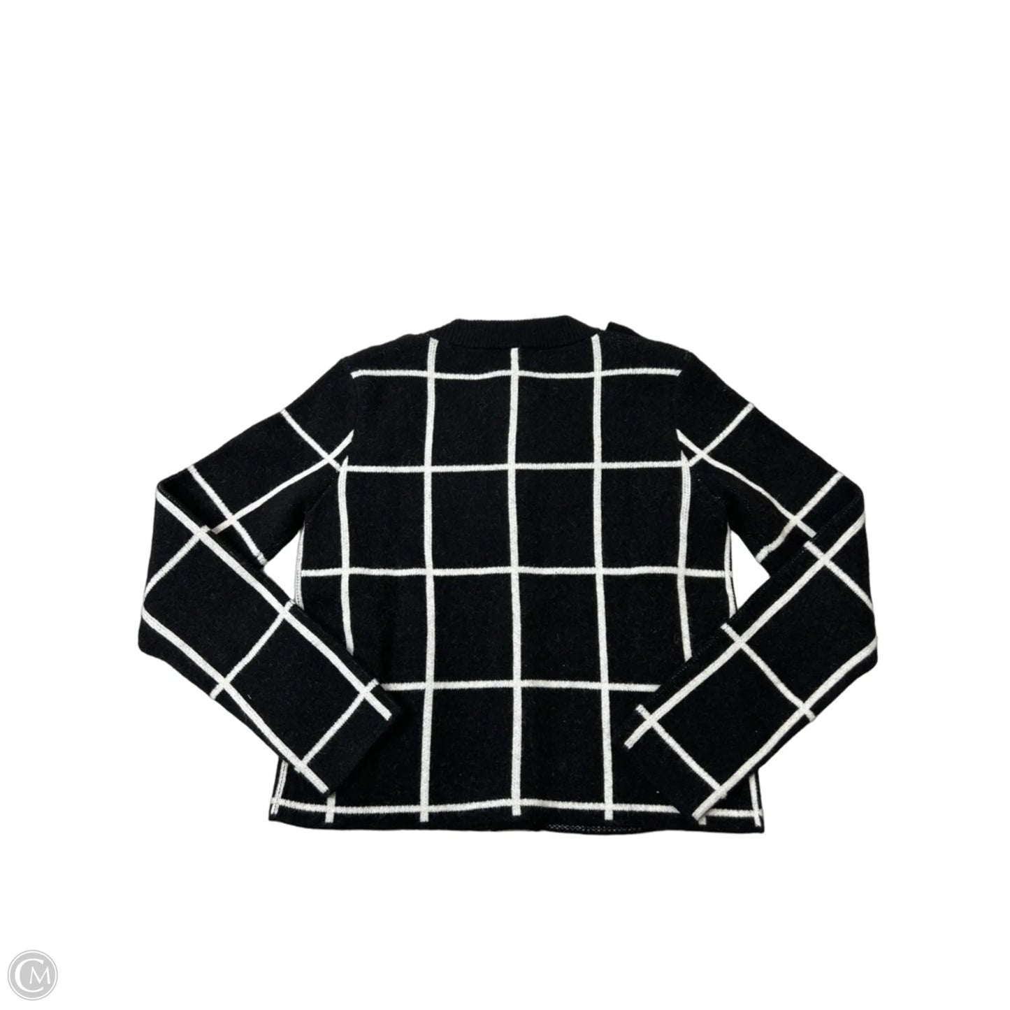 New! Sweater Cardigan By Ann Taylor In Black & White, Size: S