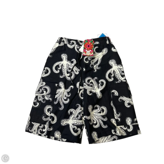 New! Shorts By Farm Rio In Black & Cream, Size: Xs