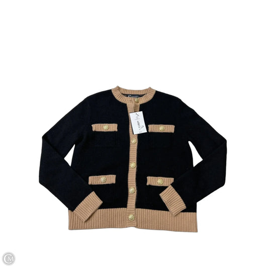 New! Sweater Cashmere By Bloomingdales In Black & Tan, Size: Xs