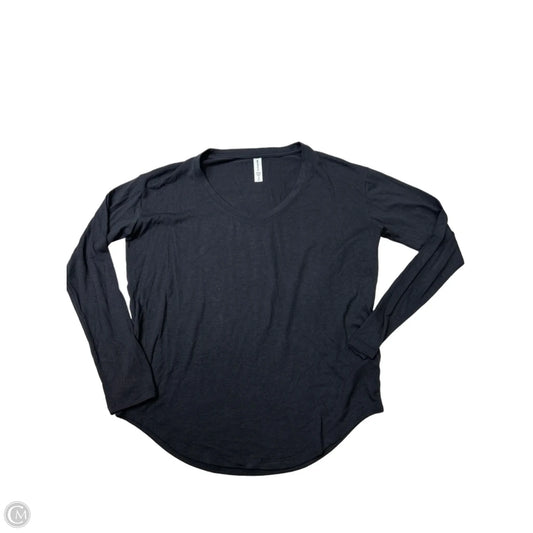 Athletic Top Long Sleeve Crewneck By Athleta In Black, Size: Xs