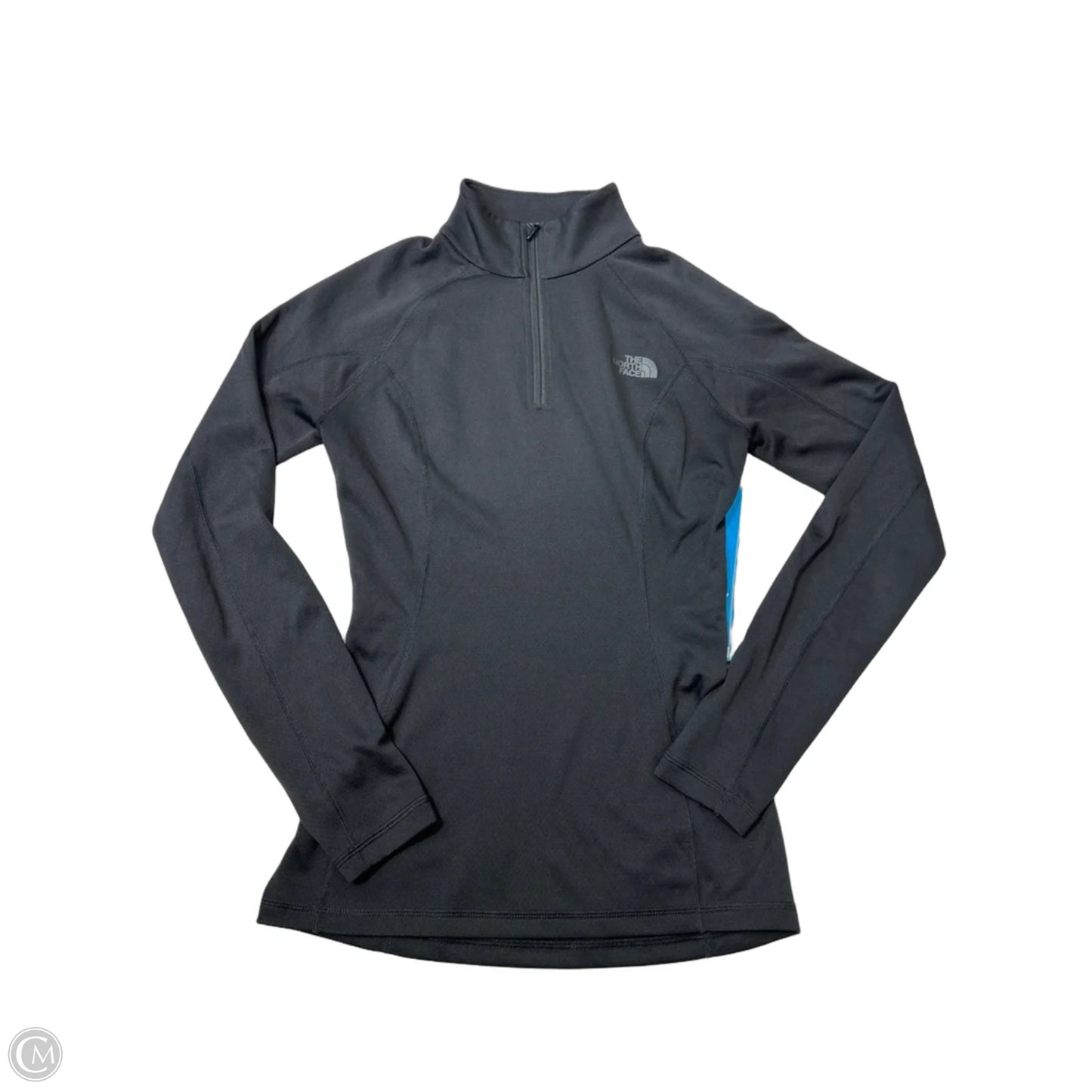 Athletic Top Long Sleeve Collar By The North Face In Black, Size: Xs