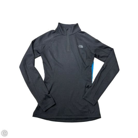 Athletic Top Long Sleeve Collar By The North Face In Black, Size: Xs