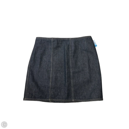 Skirt Mini & Short By Banana Republic In Black Denim, Size: 6