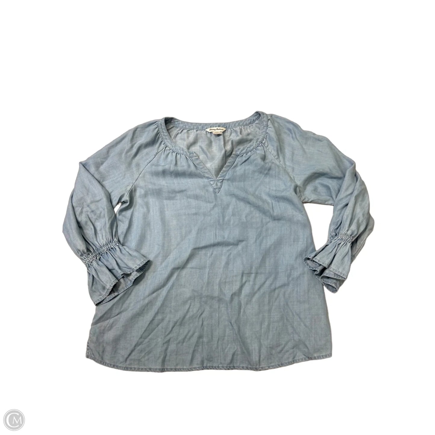 Top Long Sleeve By Tommy Bahama In Blue, Size: S