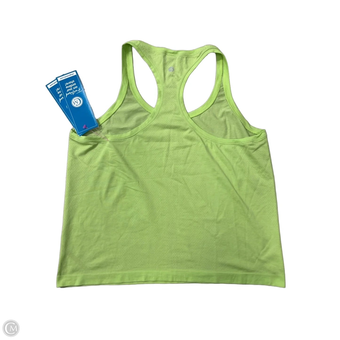 Athletic Tank Top By Lululemon In Green, Size: L