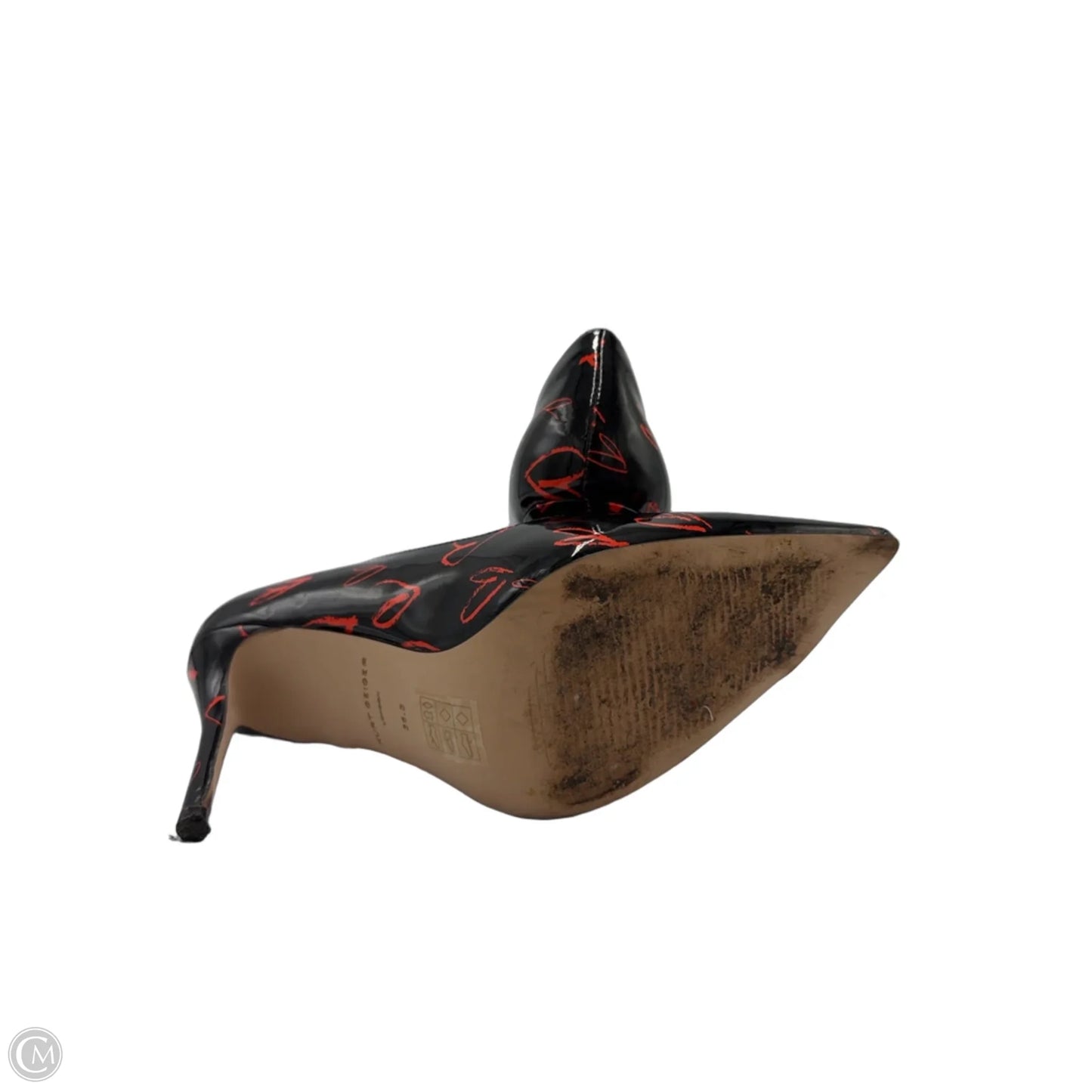 Shoes Designer By Kurt Geiger In Black & Red, Size: 6.5