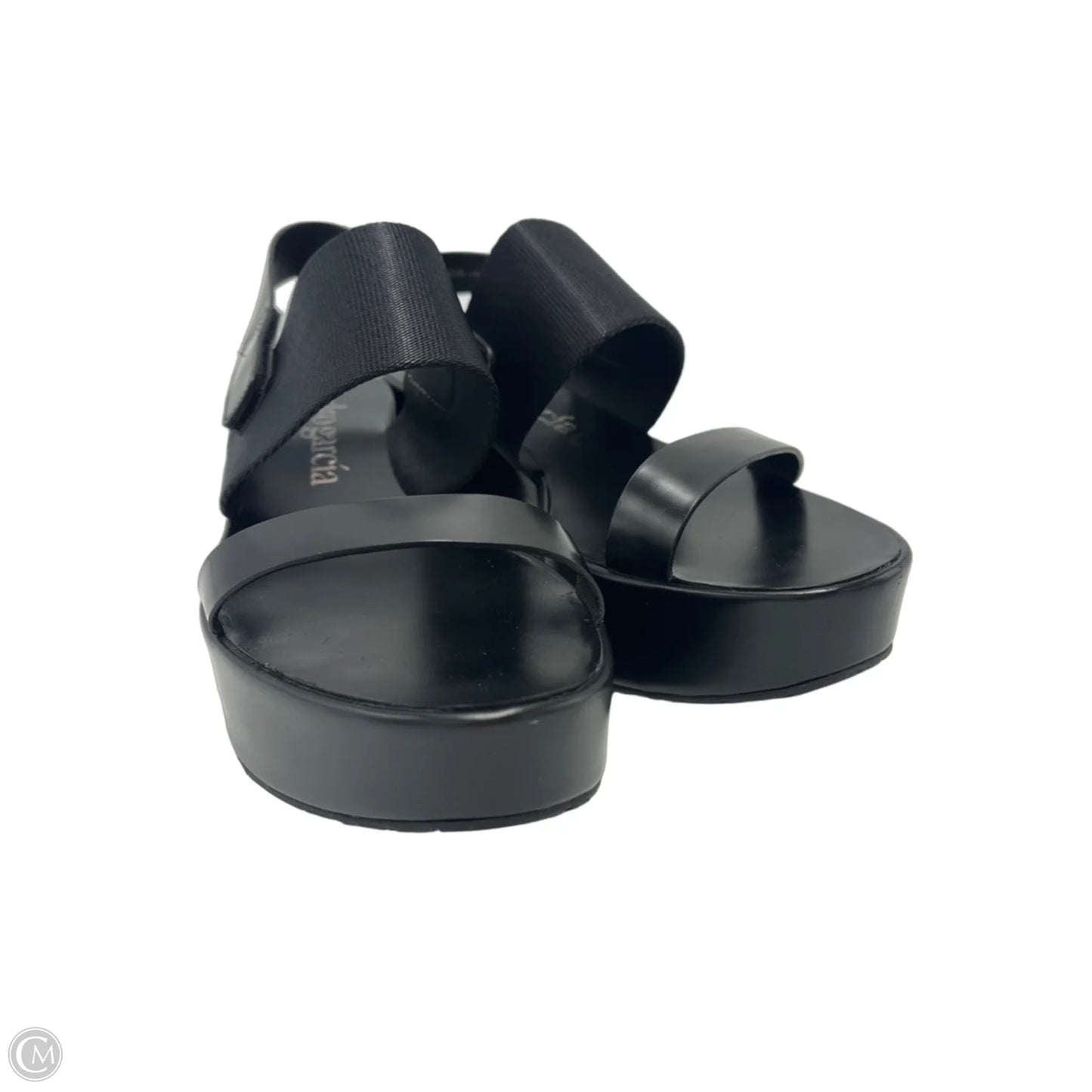 Sandals Heels Platform By Pedro Garcia In Black, Size: 8.5