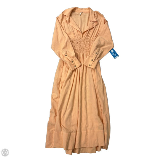 Dress Casual Maxi By Free People In Orange, Size: M