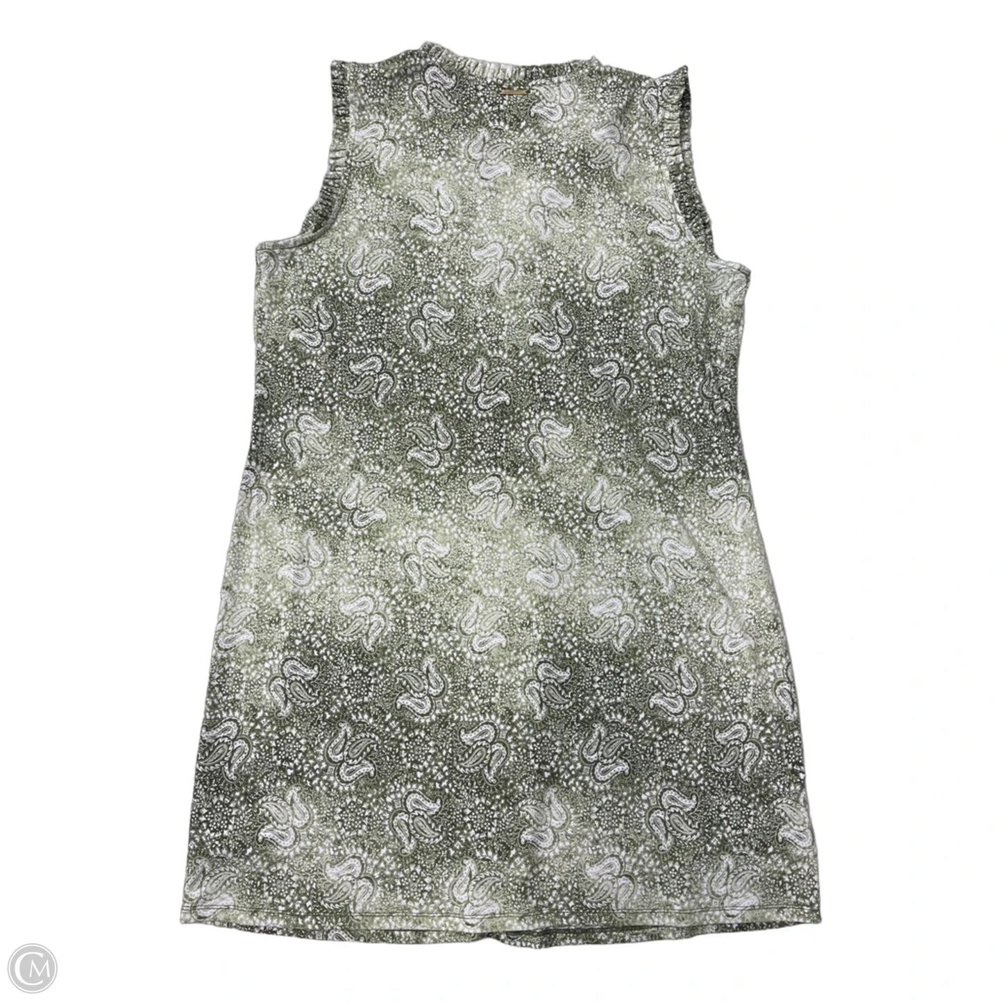 Dress Casual Short By Michael By Michael Kors In Green & White, Size: 1x