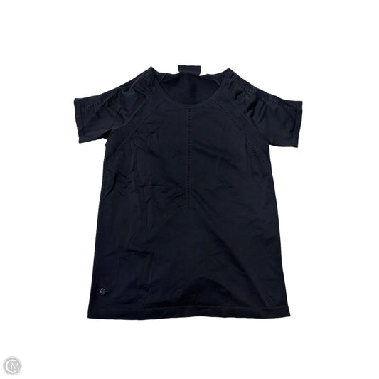 Athletic Top Short Sleeve By Athleta In Black, Size: M