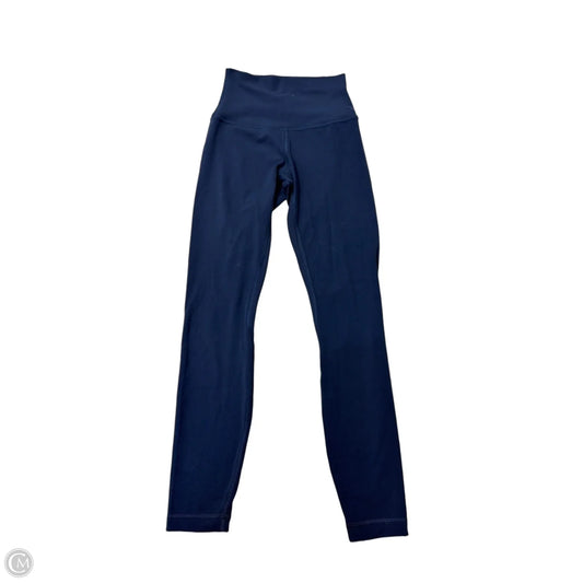 Athletic Leggings By Lululemon In Navy, Size: Xs