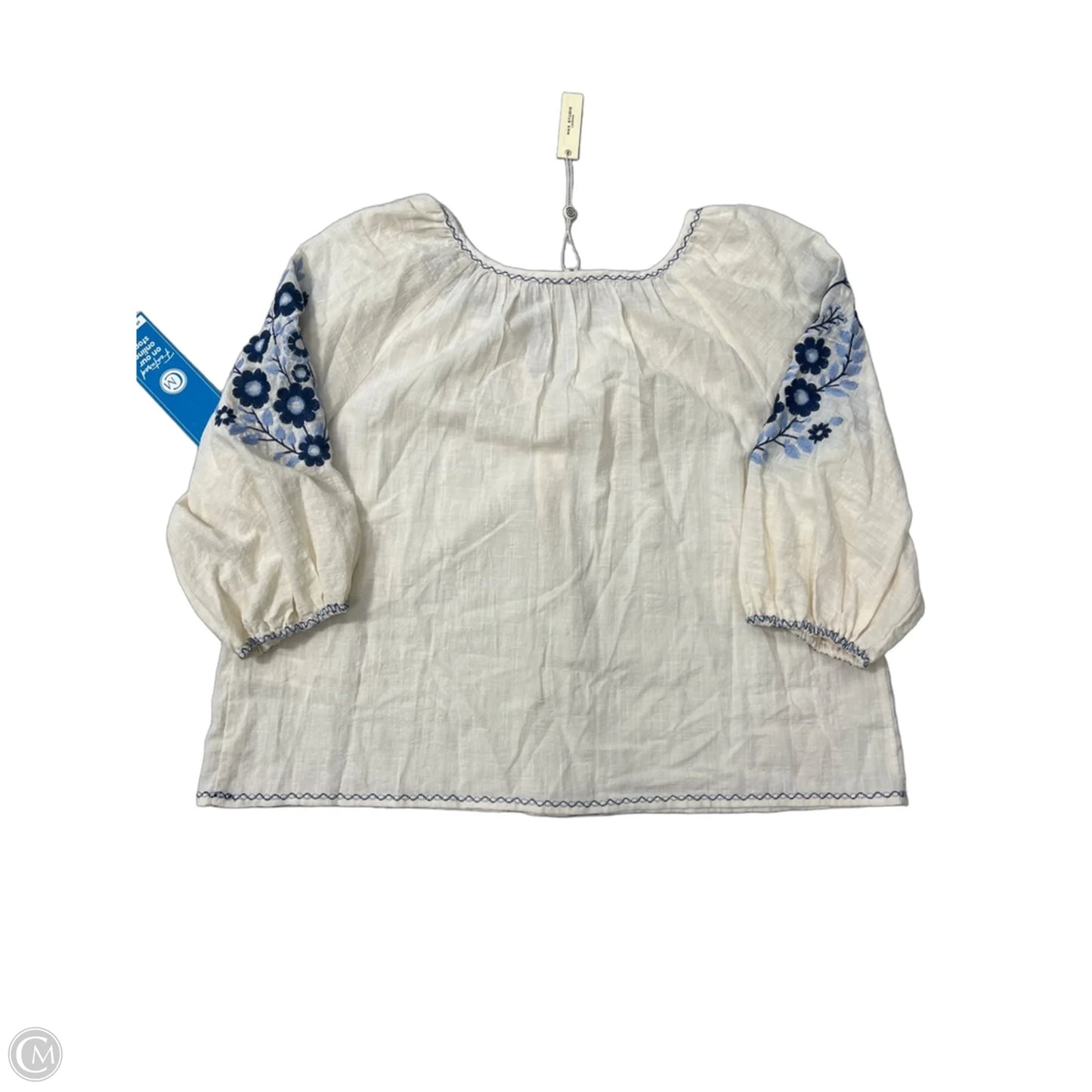New! Top Long Sleeve By Max Studio In Cream, Size: Xl
