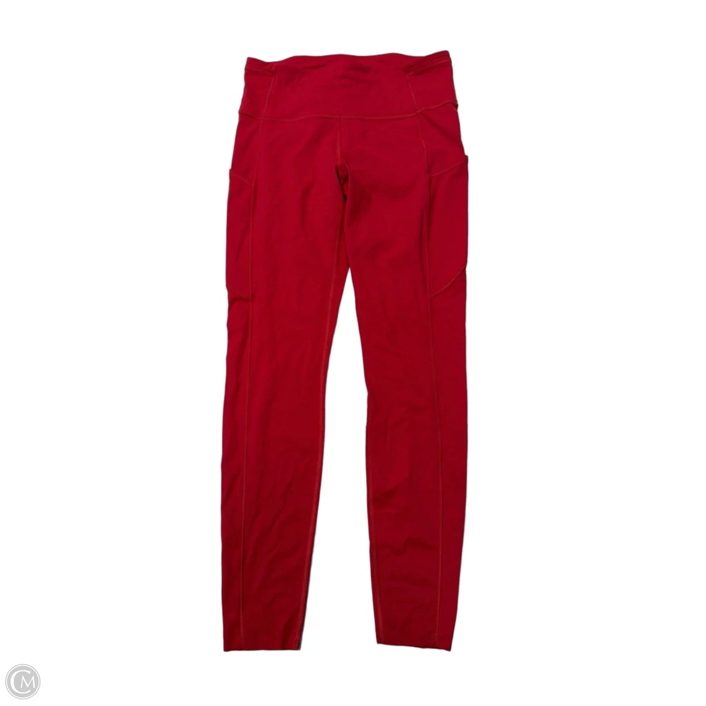 Athletic Leggings By Lululemon In Red, Size: M