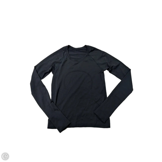 Athletic Top Long Sleeve Crewneck By Lululemon In Black, Size: S