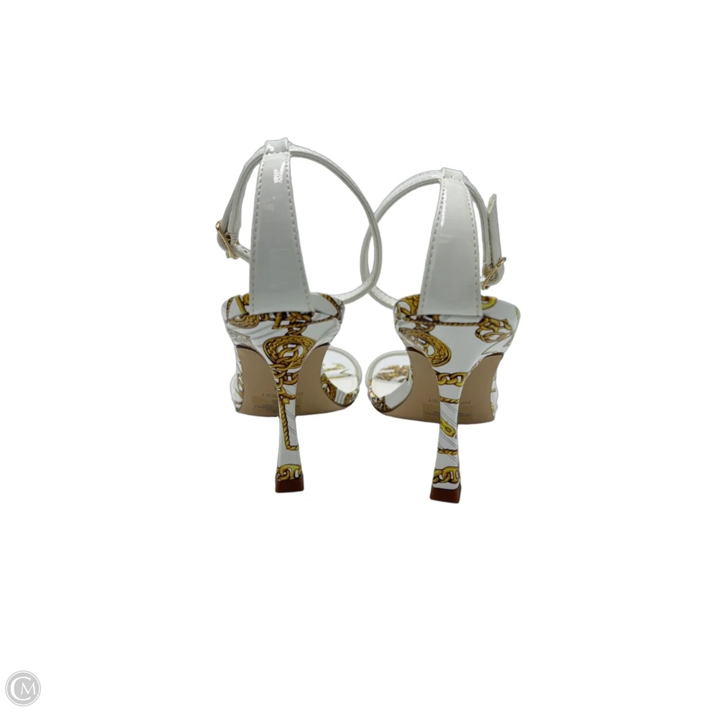 Shoes Heels Stiletto By Nine West In Gold & White, Size: 7.5