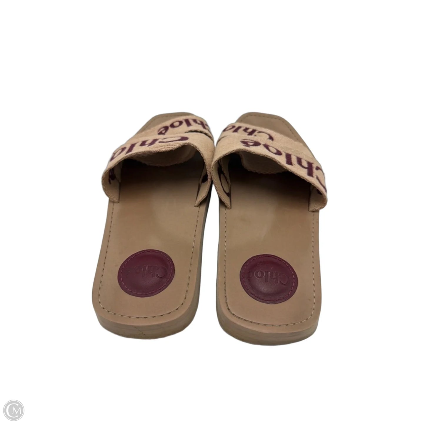 Chloe Woody Flat Slide Luxury Sandal, Size: 7.5 (38)