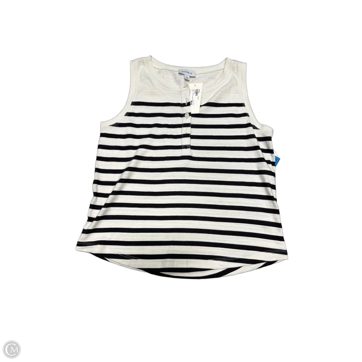 New! Top Sleeveless By Evereve In Striped Pattern, Size: S