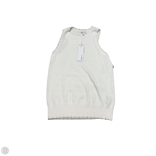 New! Top Sleeveless By MinnieRose In White, Size: S