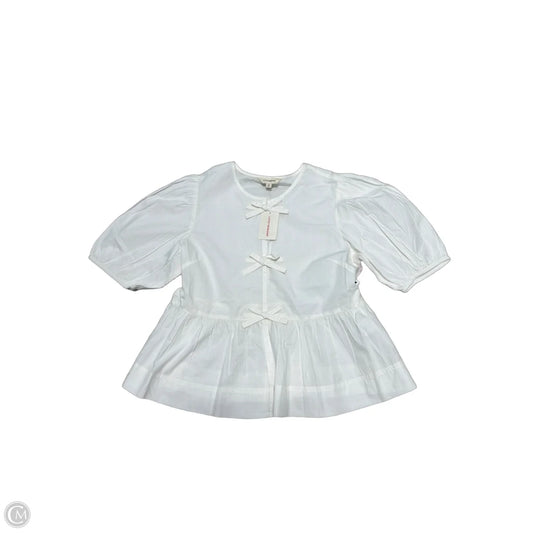 New! Top Short Sleeve By Lucky Brand In White, Size: S