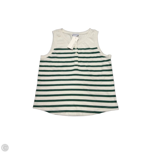 New! Top Sleeveless By Evereve In Cream & Green, Size: S