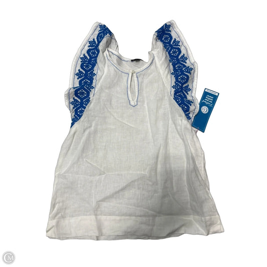 Top Short Sleeve By J. Crew In Blue & White, Size: S