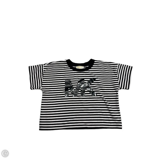 Top Short Sleeve By Michael By Michael Kors In Striped Pattern, Size: L