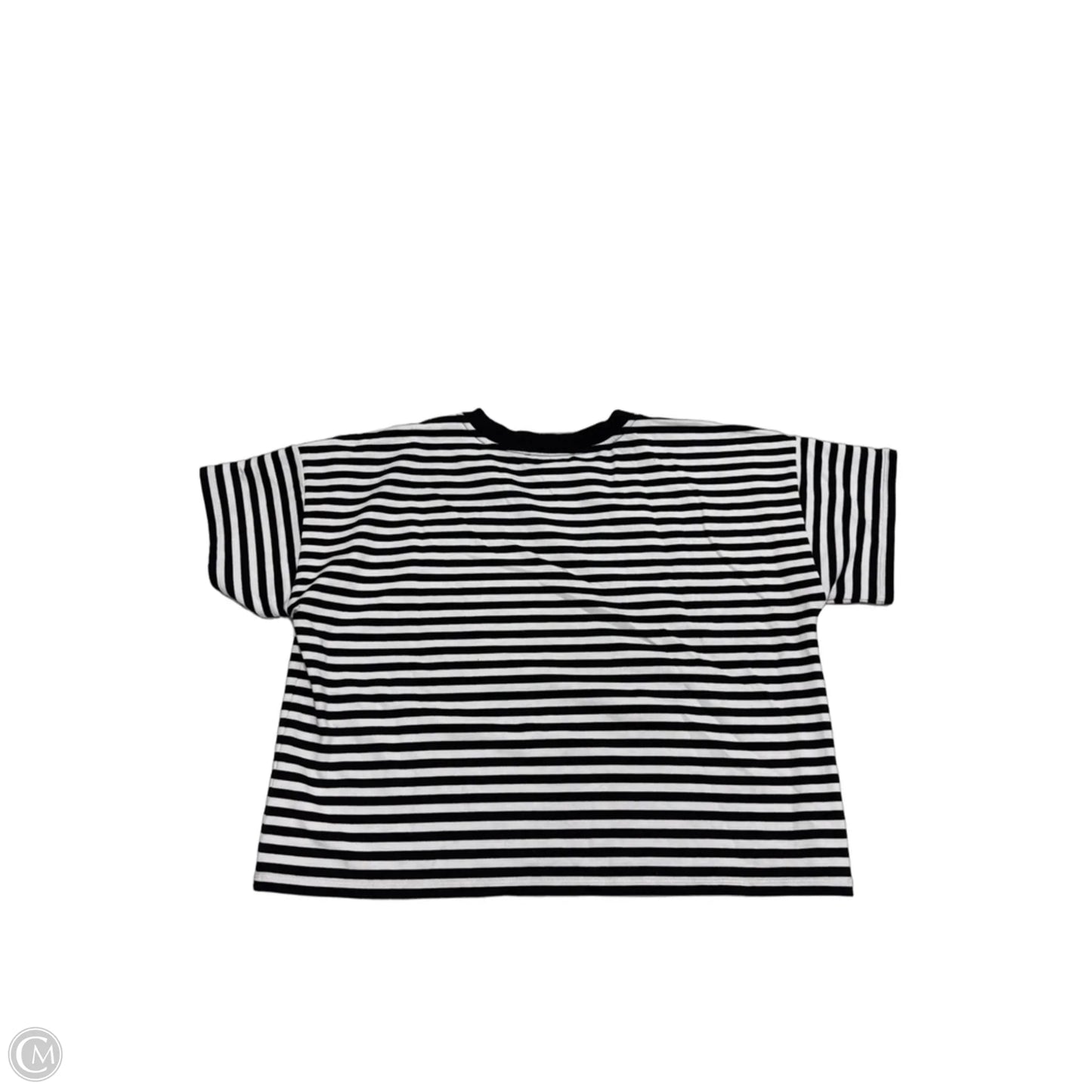 Top Short Sleeve By Michael By Michael Kors In Striped Pattern, Size: L