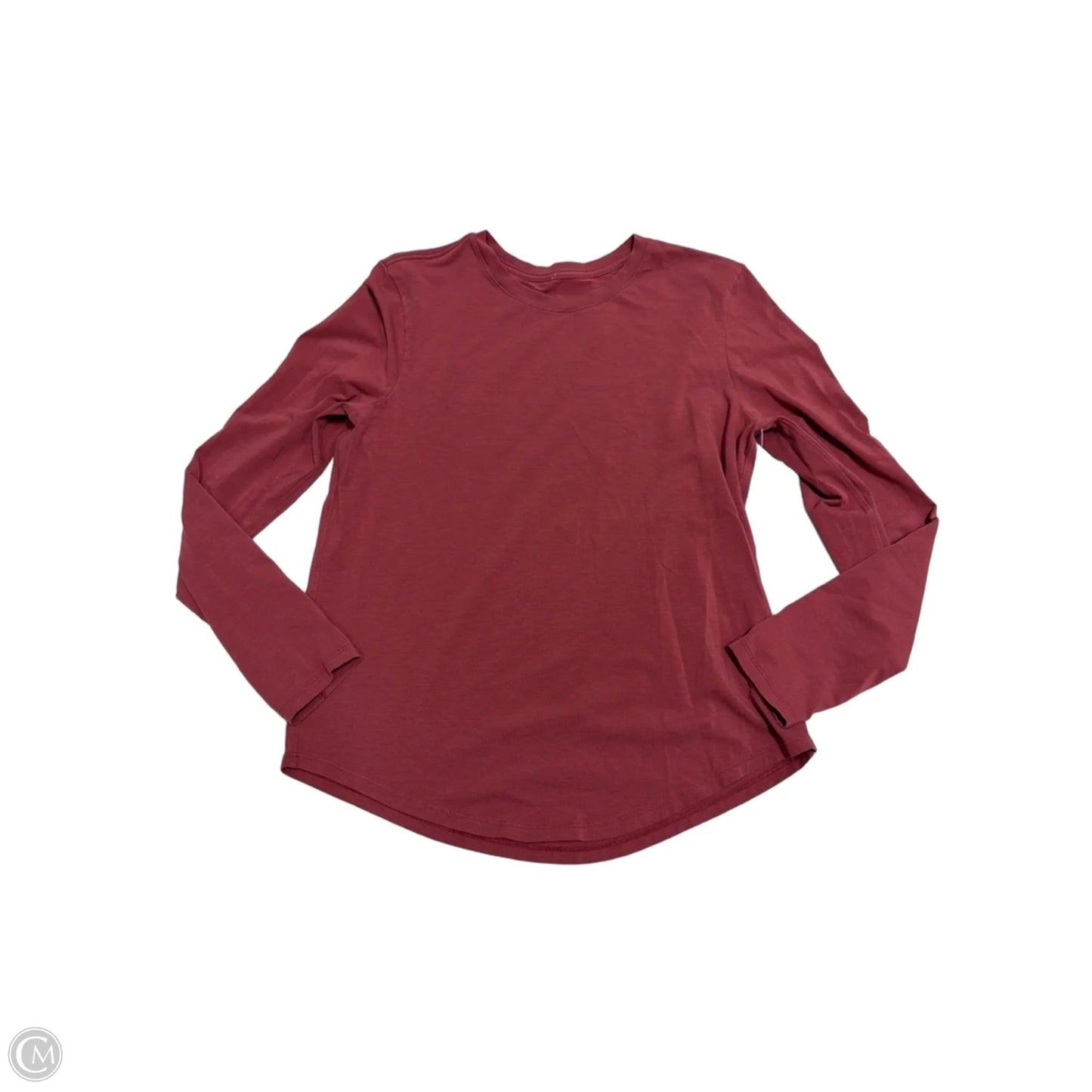 Athletic Top Long Sleeve Crewneck By Lululemon In Red, Size: M