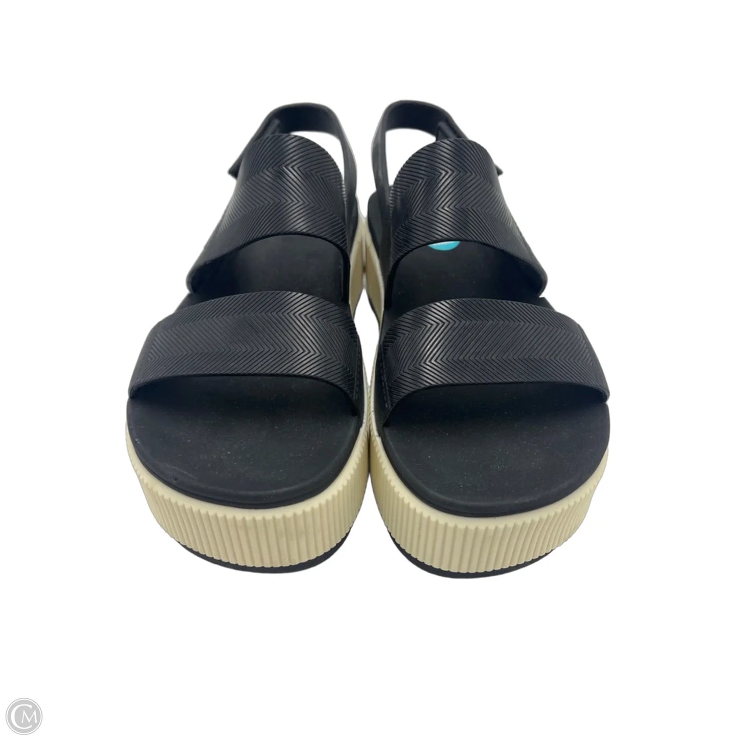 Sandals Heels Platform By Reef In Black, Size: 8