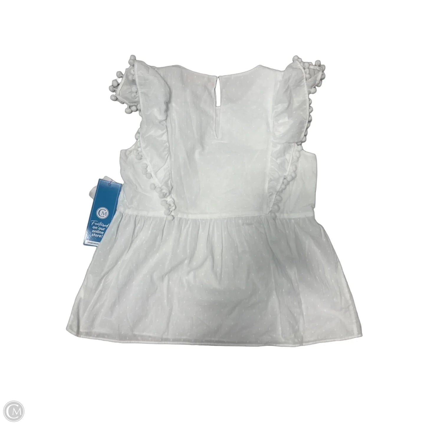 Top Short Sleeve Designer By Lilly Pulitzer In White, Size: M